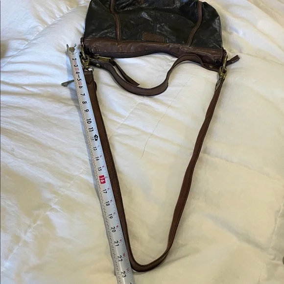 Fossil |Heritage |"Long Live Vintage"|Two-Tone | Leather |Crossbody/Shoulder Bag - Picture 16 of 16
